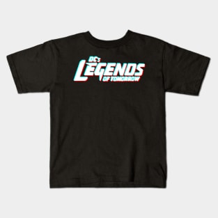 Legends of Tomorrow Logo - Glitch White Kids T-Shirt